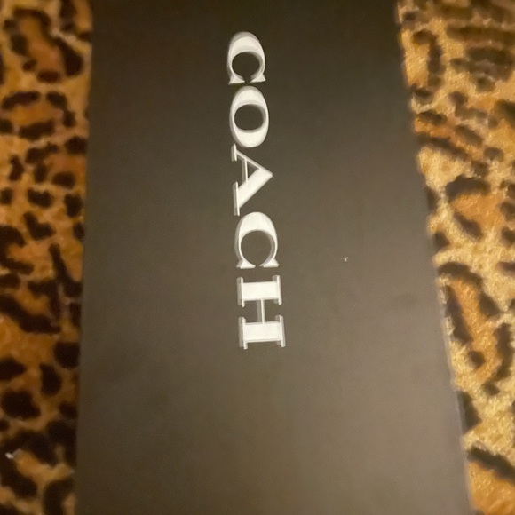 Coach Jaci Logo Leather Sandals Designer 6.5 T strap logo - Picture 2 of 4